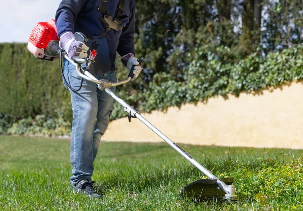 herramientas para quitar malas hierbas, desbrozadora